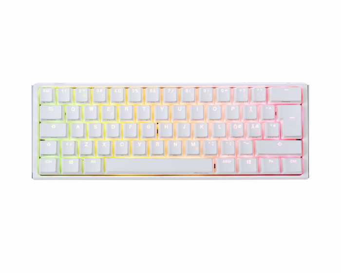 Ducky ONE 3 Mini Pure White RGB Hotswap Pelinäppäimistö [MX Brown] (DEMO)