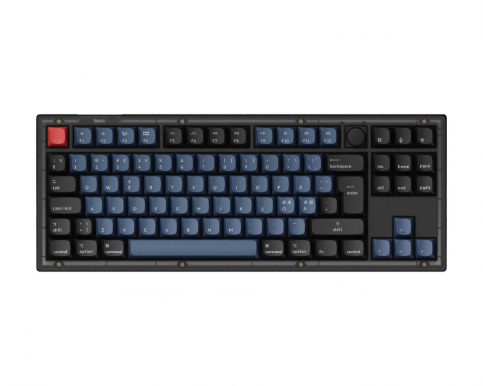 Keychron V3 QMK TKL RGB Knob Hotswap Pelinäppäimistö - Frosted Black [K Pro Red] (DEMO)