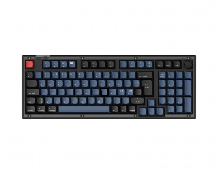 Keychron V5 QMK 96% RGB Knob Hotswap Pelinäppäimistö - Frosted Black [K Pro Red]  (DEMO)