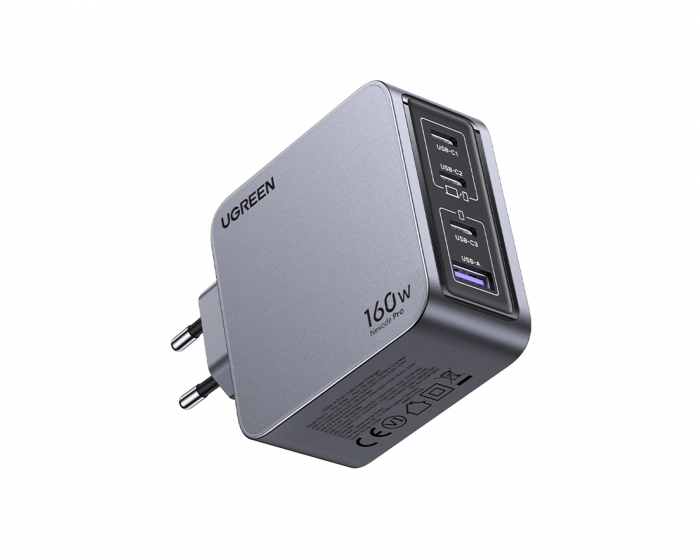 UGREEN Nexode Pro 160W 4-Port GaN Fast Charger with 240W USB-C Cable - Verkkovirtalaturit (DEMO)