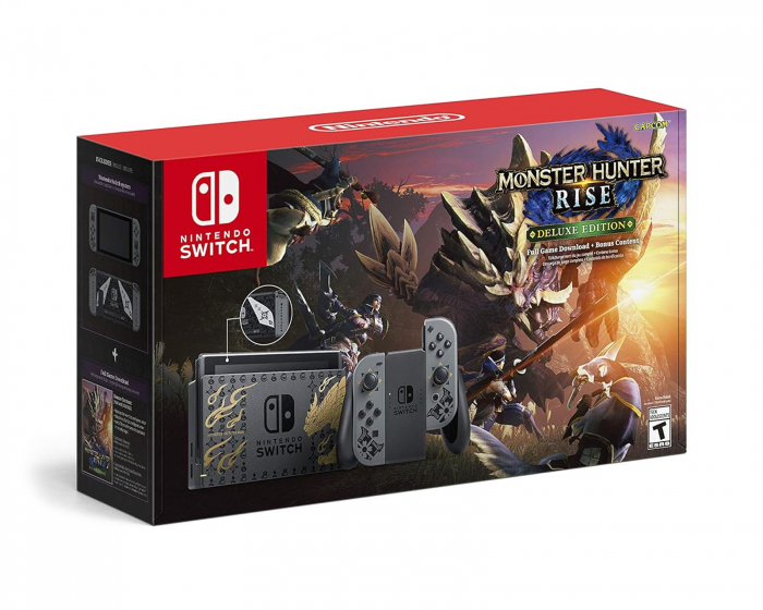 Nintendo Switch Pelikonsoli inkl. Monster Hunter Rise - Limited Edition (DEMO)