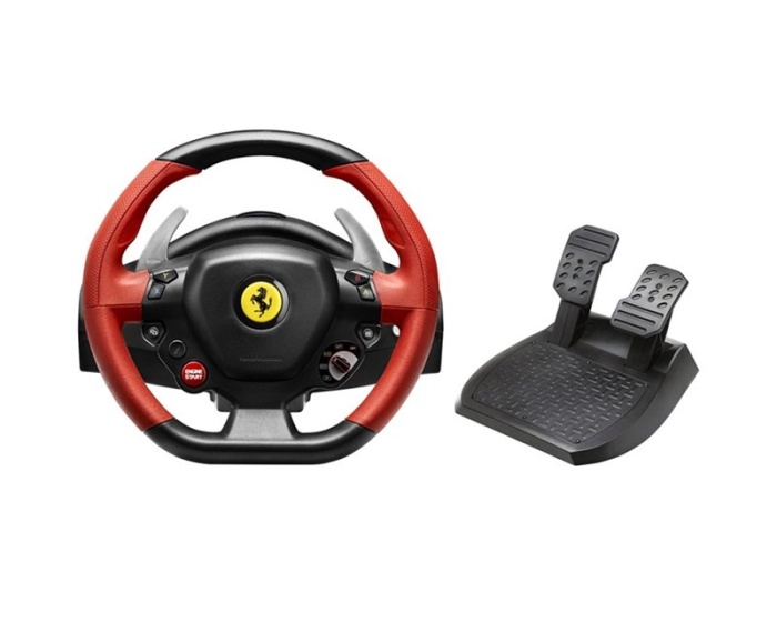 Thrustmaster Ferrari 458 Spider Racing wheel Ratti/Poljin-yhdistelmä - Xbox One (DEMO)