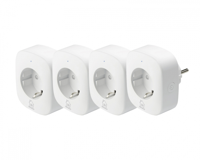 Deltaco Smart Home Smart Plug WiFi Plus 4-pack