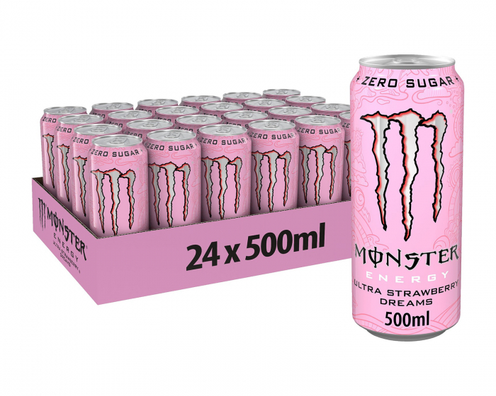 Monster Energy Ultra Strawberry Dreams Zero Sugar 24 x 500ml